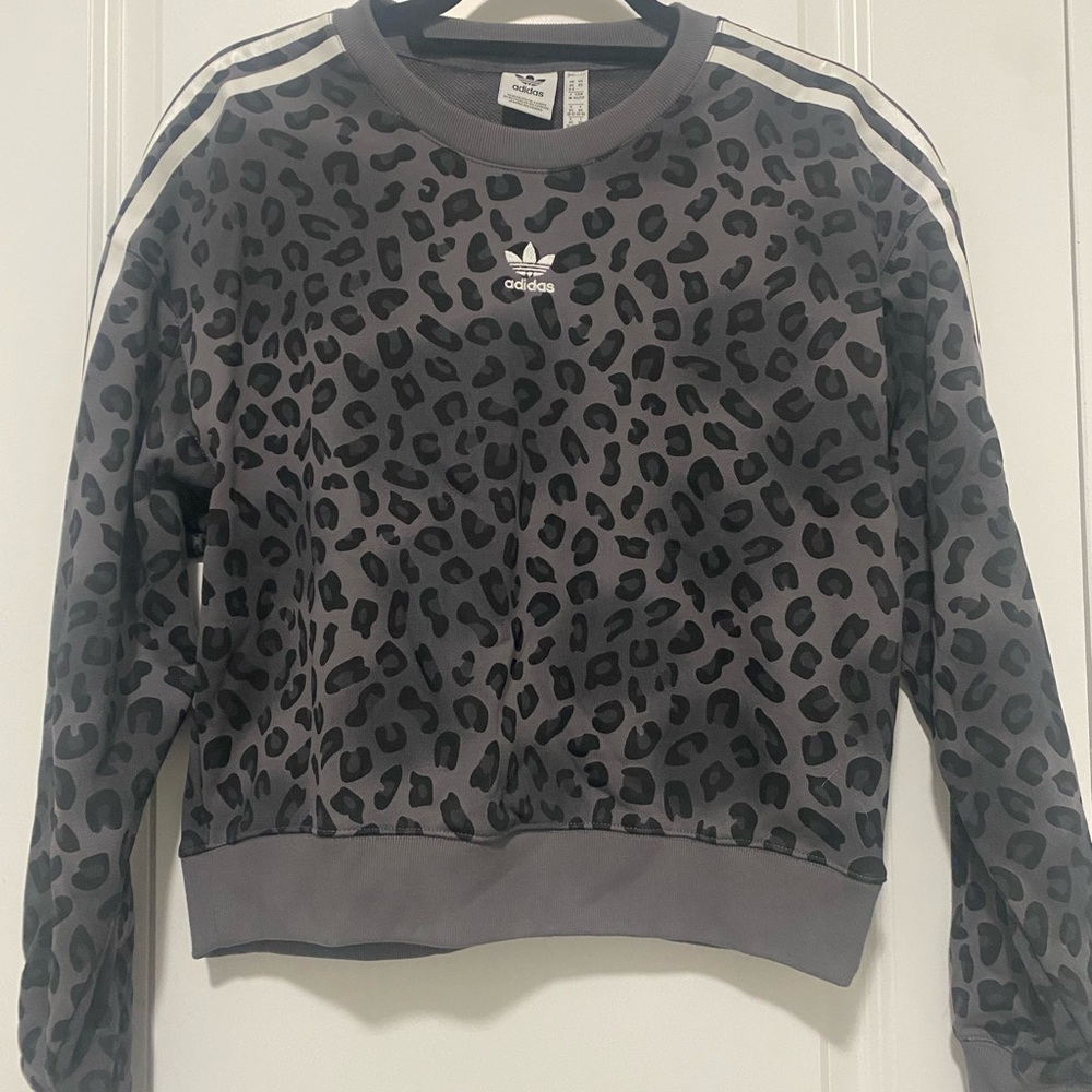 Adidas Gray Crewneck Sweatshirt
